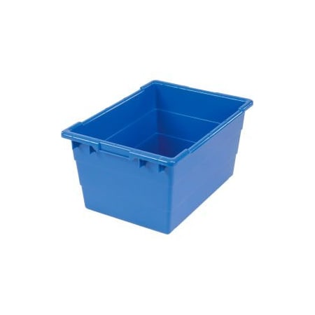 Quantum Storage Systems Cross Stack Nest Tote Tub, Blue, 6 PK TUB2417-12BL